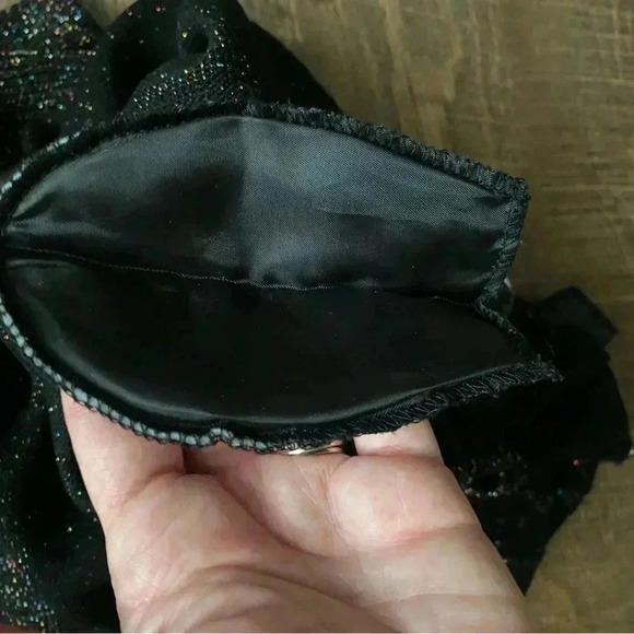 90s Dressbarn women’s black rainbow metallic sparkle sweater turtleneck medium - Picture 13 of 16